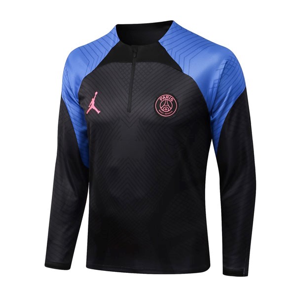 Trainings-Sweatshirt PSG Top 2023 Schwarz Blau 6